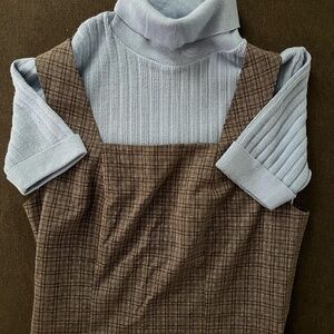 Promod Short Sleeve Turtleneck Sweater (UK S) and Jumper Dress (UK 12)